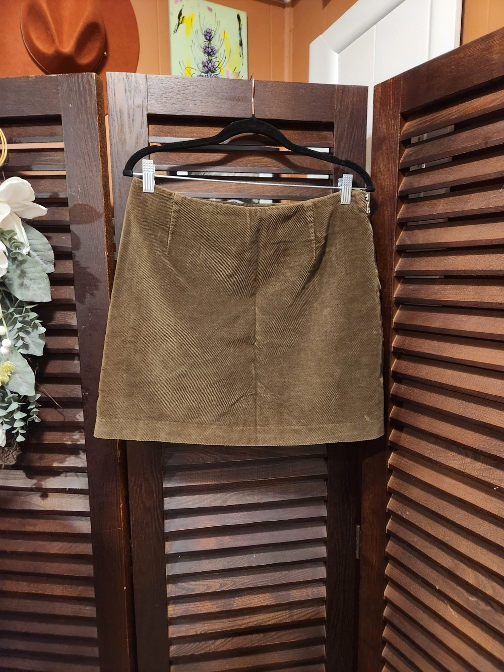 Banana Republic Brown Corduroy Mini Skirt